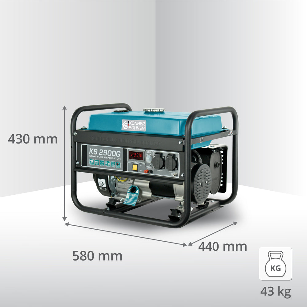 Generator LPG/Benzină „Könner & Söhnen” KS 2900G