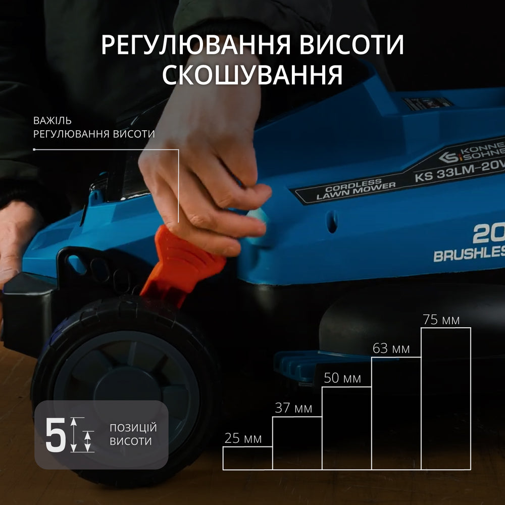 Акумуляторна газонокосарка KS 33LM-20V