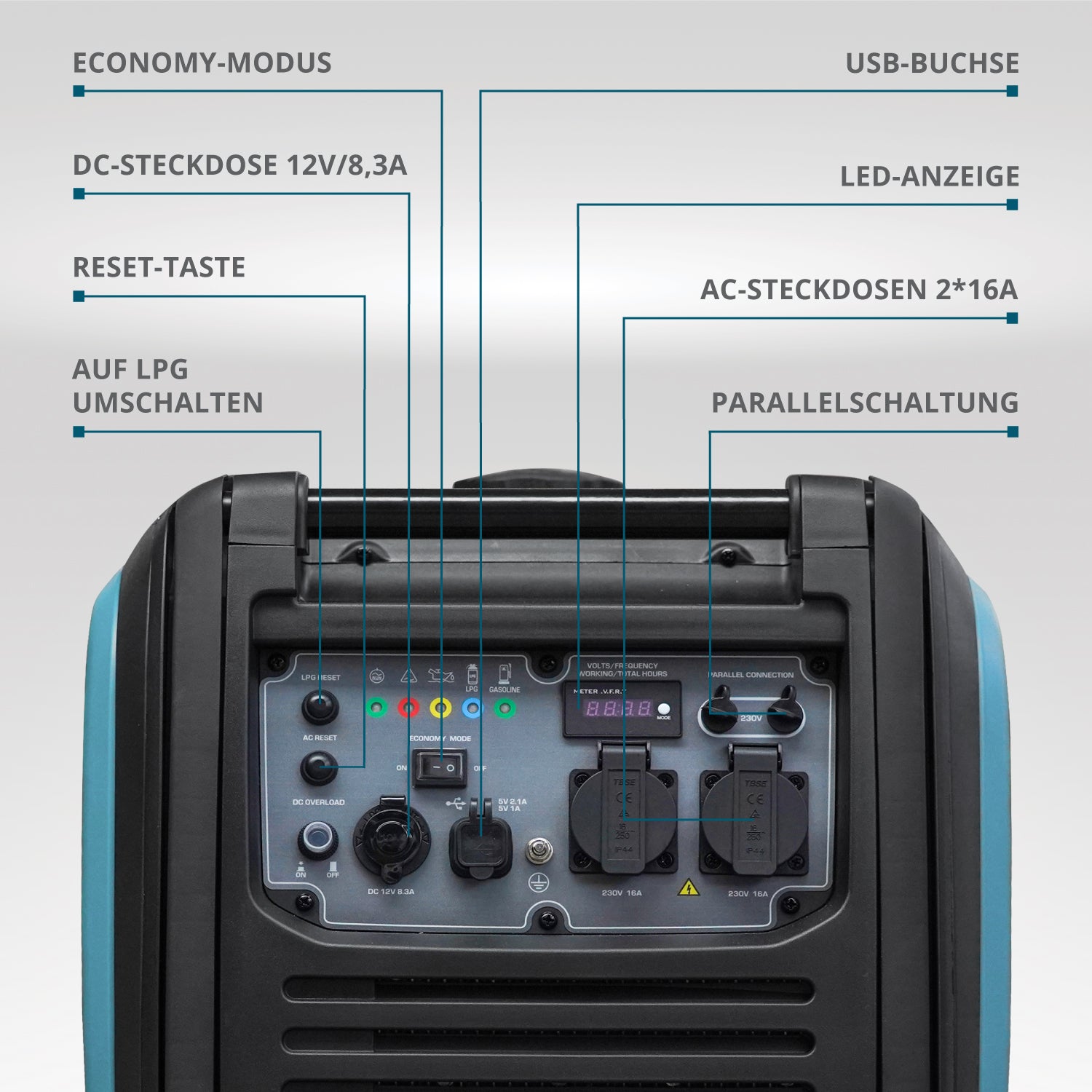 LPG/benzin inverter generator KS 4000iEG S