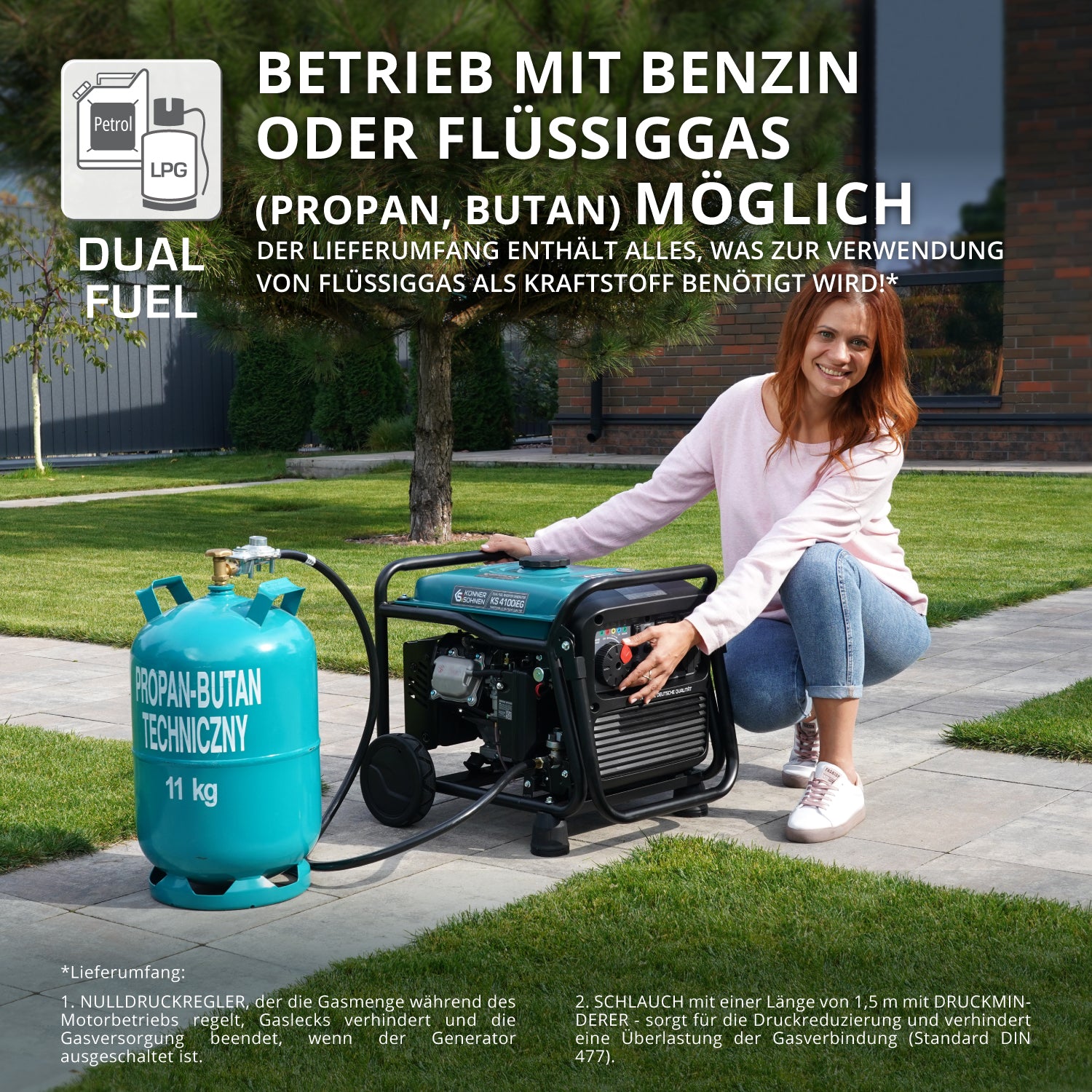 LPG/Benzin-Inverter-Generator KS 4100iEG