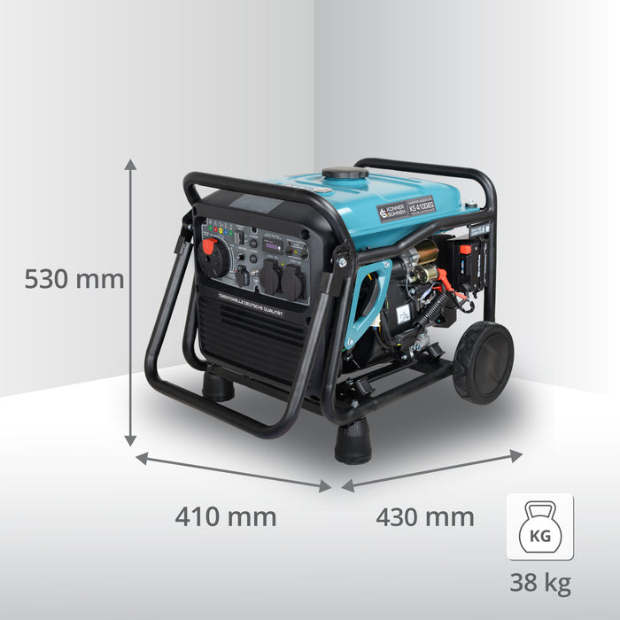 Groupe électrogène à essence-gaz de type inverter KS 4100iEG