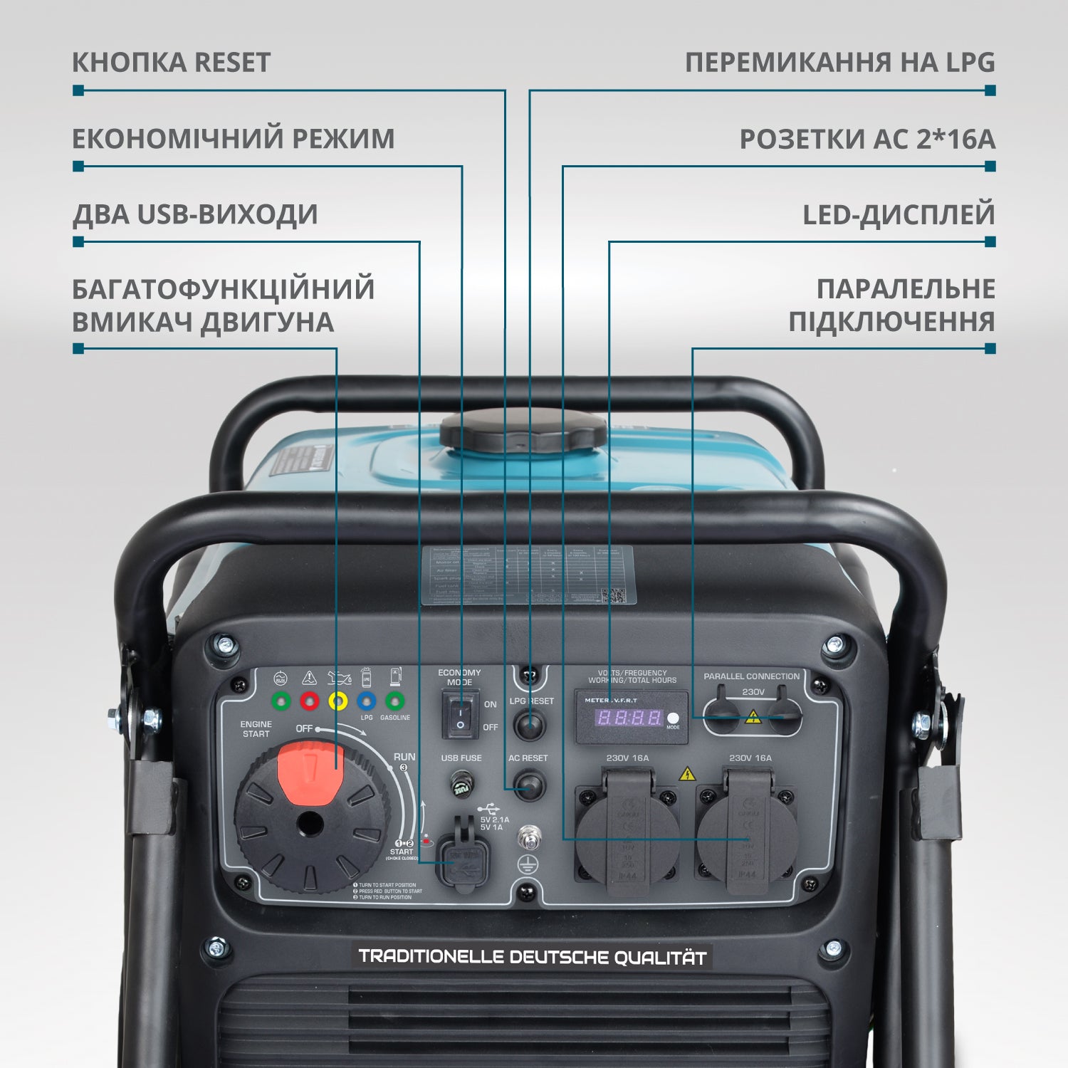 Інверторний генератор на LPG/бензині KS 4100iEG