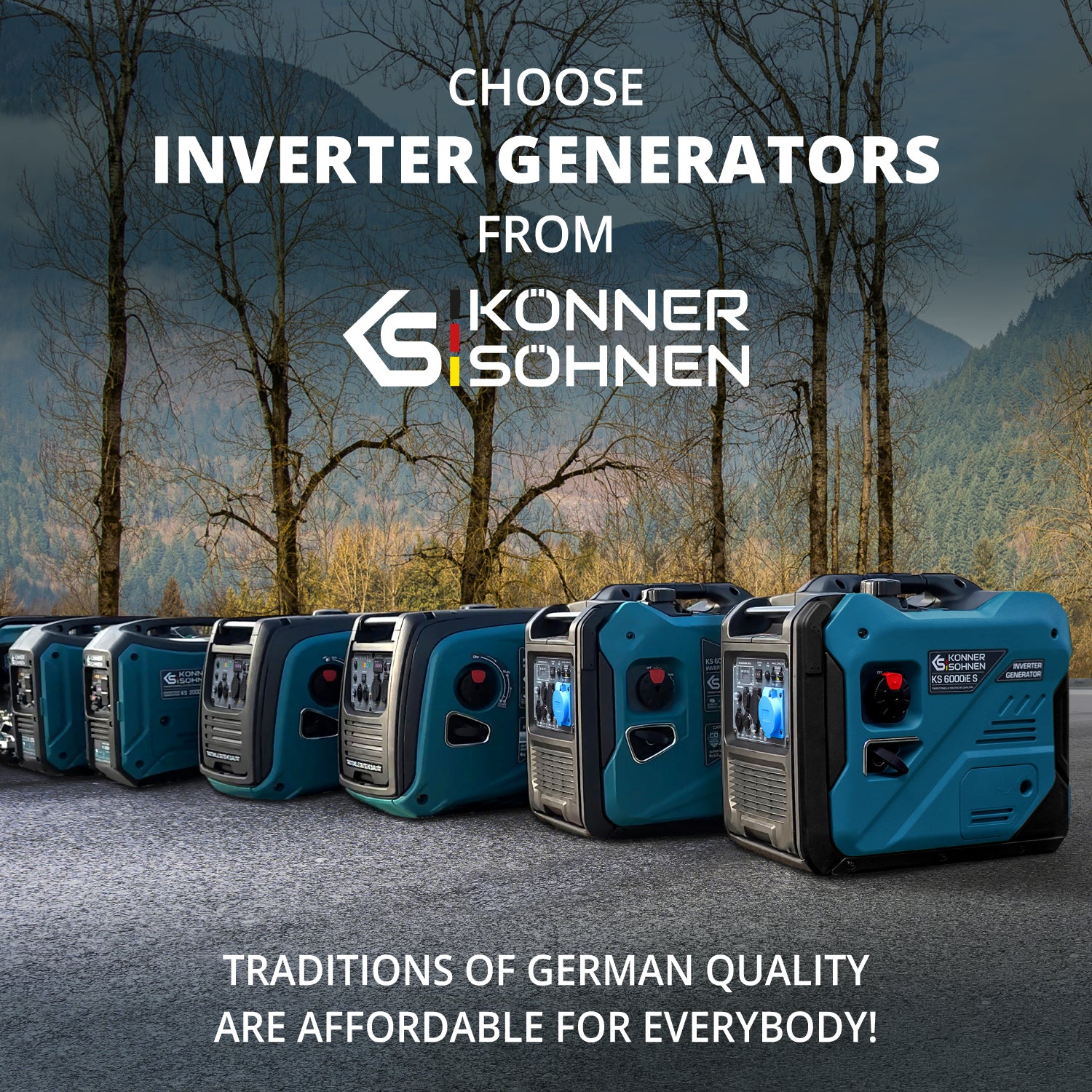 Generador inverter Könner & Söhnen KS 6000iE S ATS Versión 2