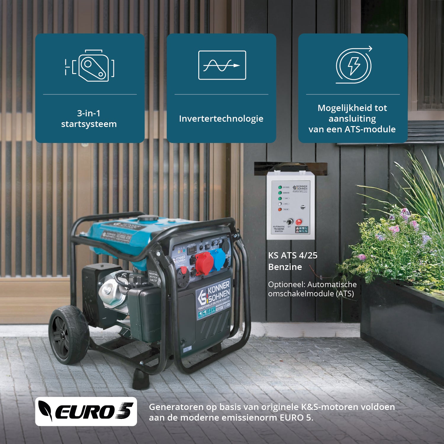 Inverter Generator KS 8100iE 1/3 ATSR