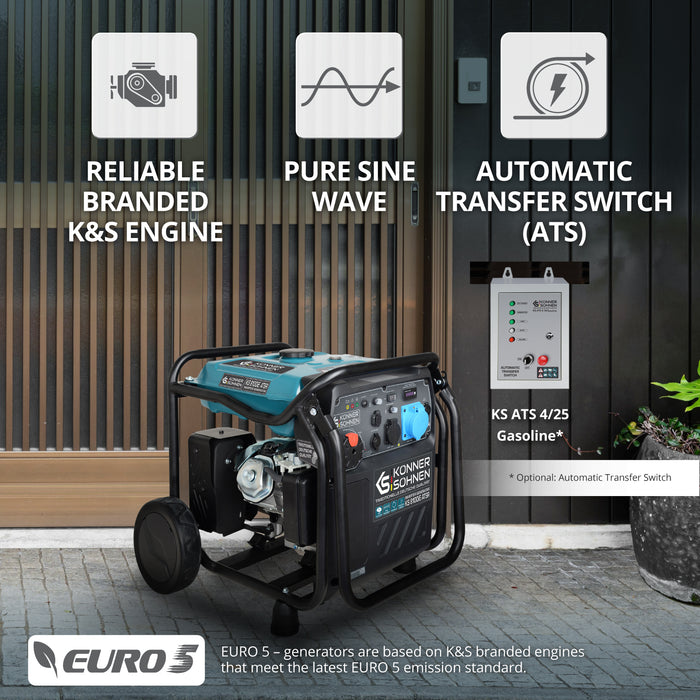 Generador inverter Könner & Söhnen Inverter-generator KS 8100iE ATSR