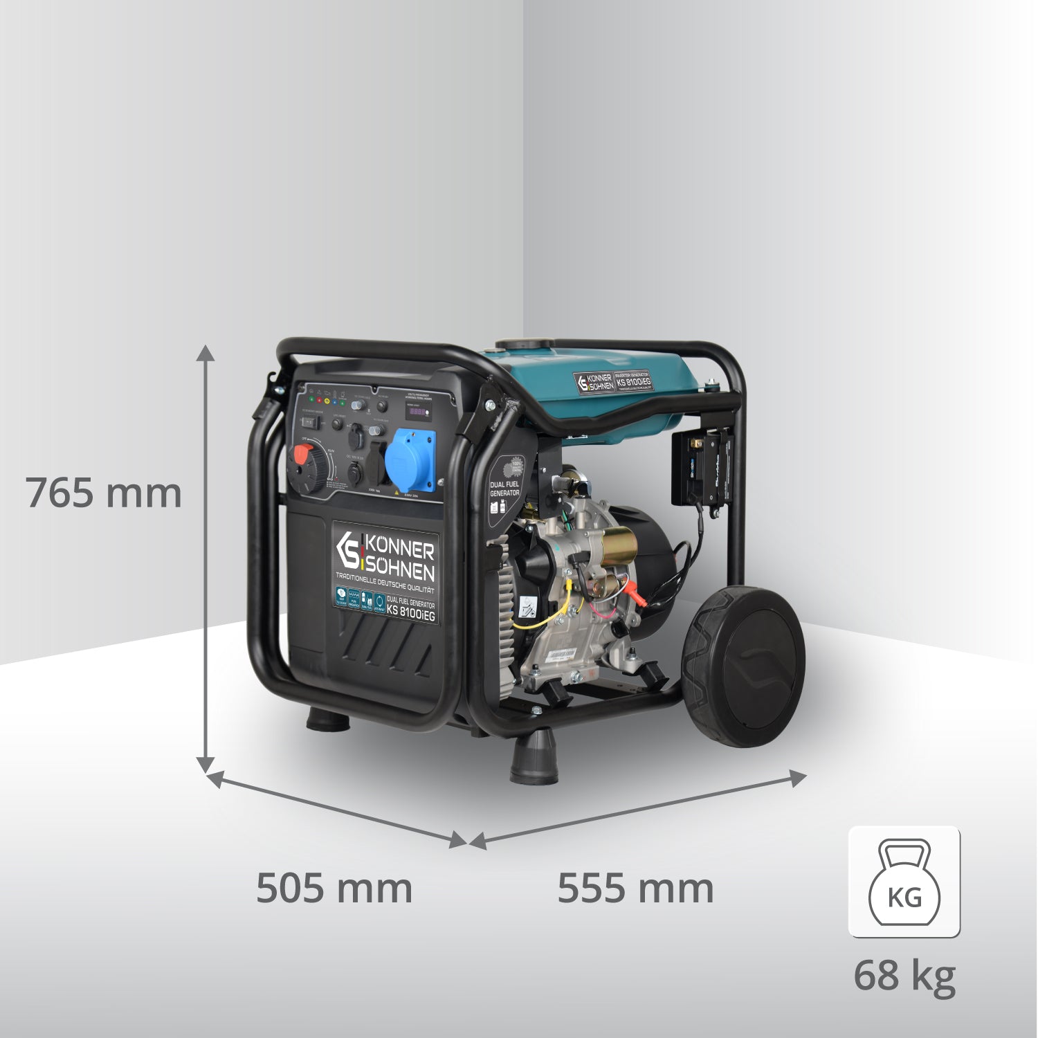 Generator invertor pe GPL/benzină KS 8100iEG