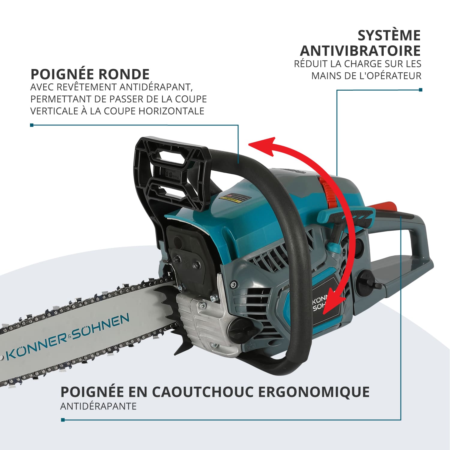 Tronçonneuse à essence KS CS21G-13