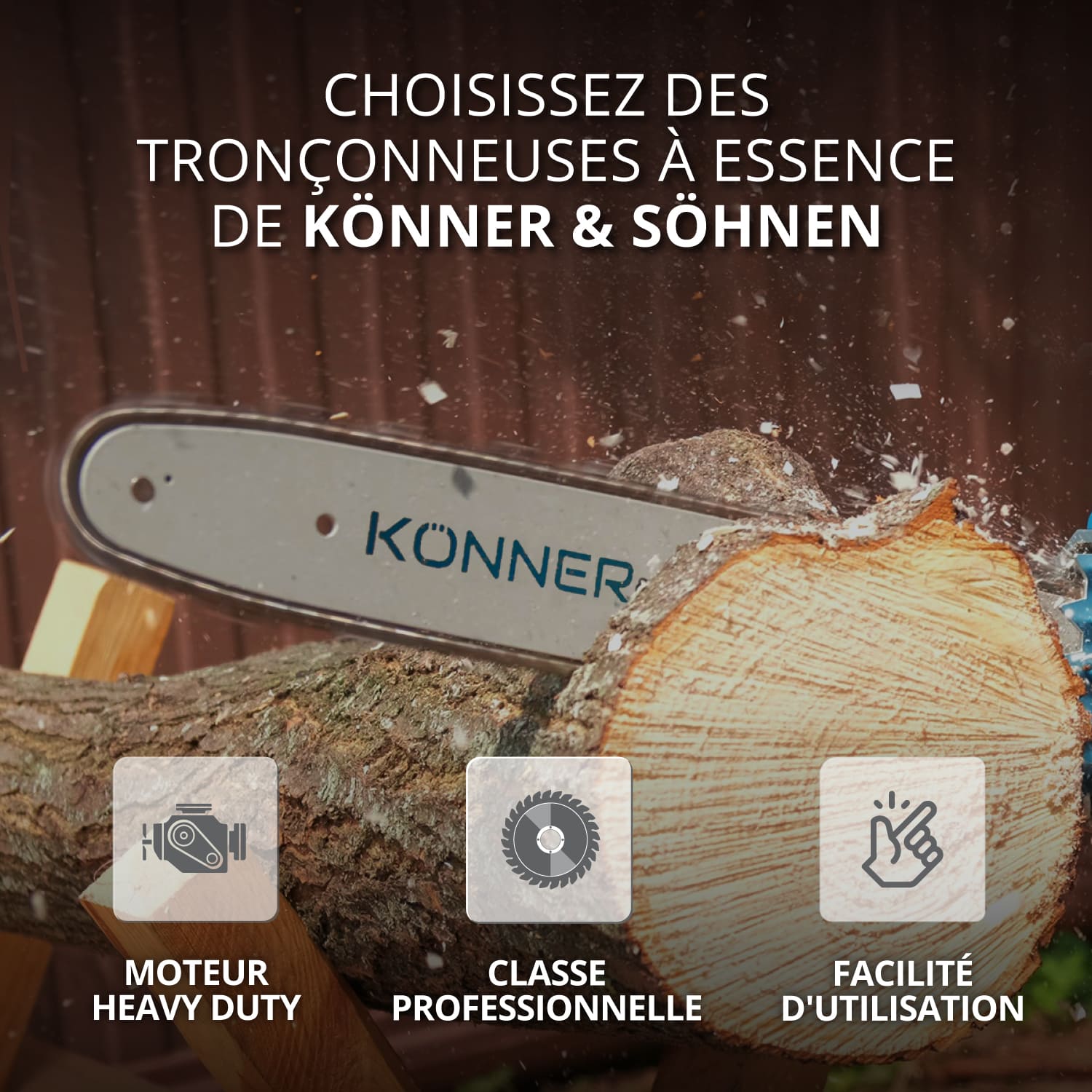 Tronçonneuse à essence KS CS21G-13