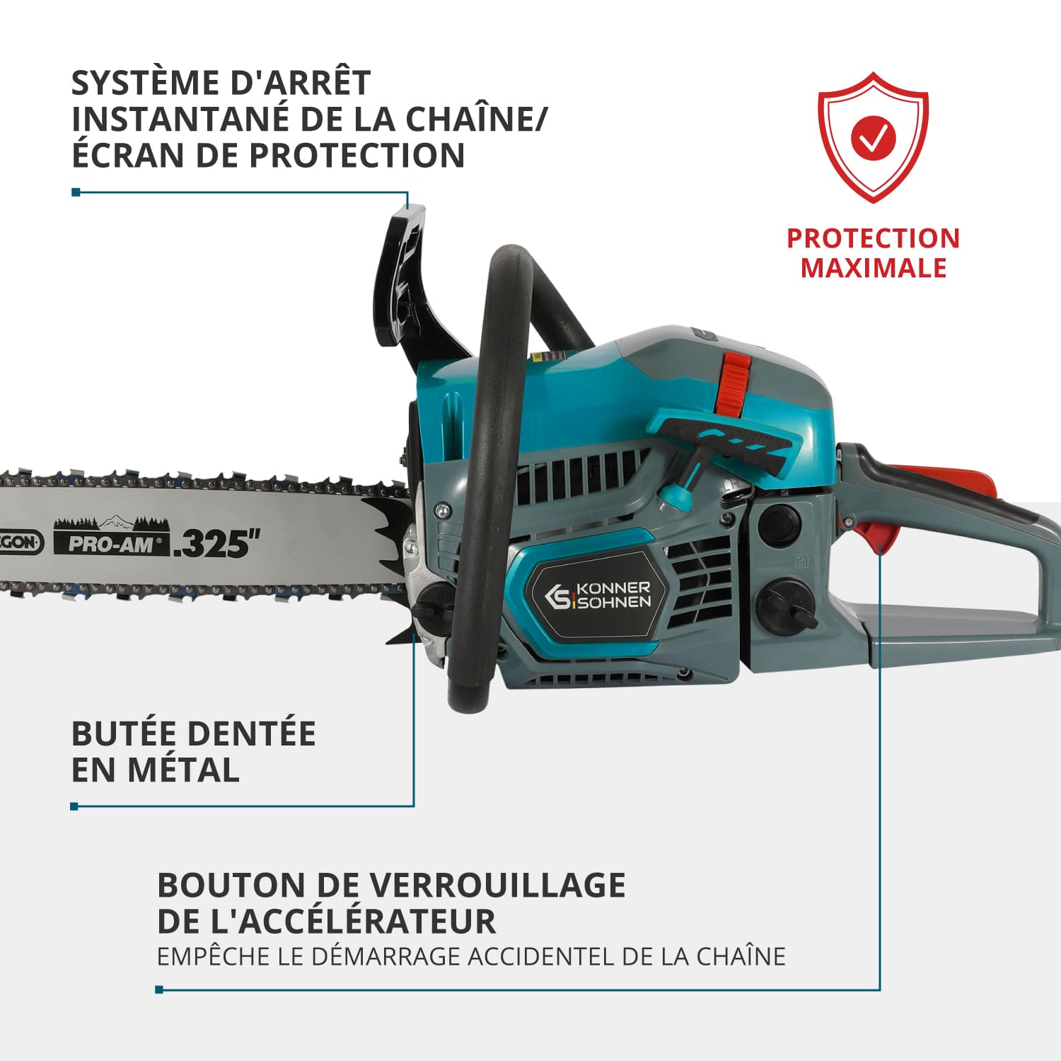 Tronçonneuse à essence KS CS21G-16-1