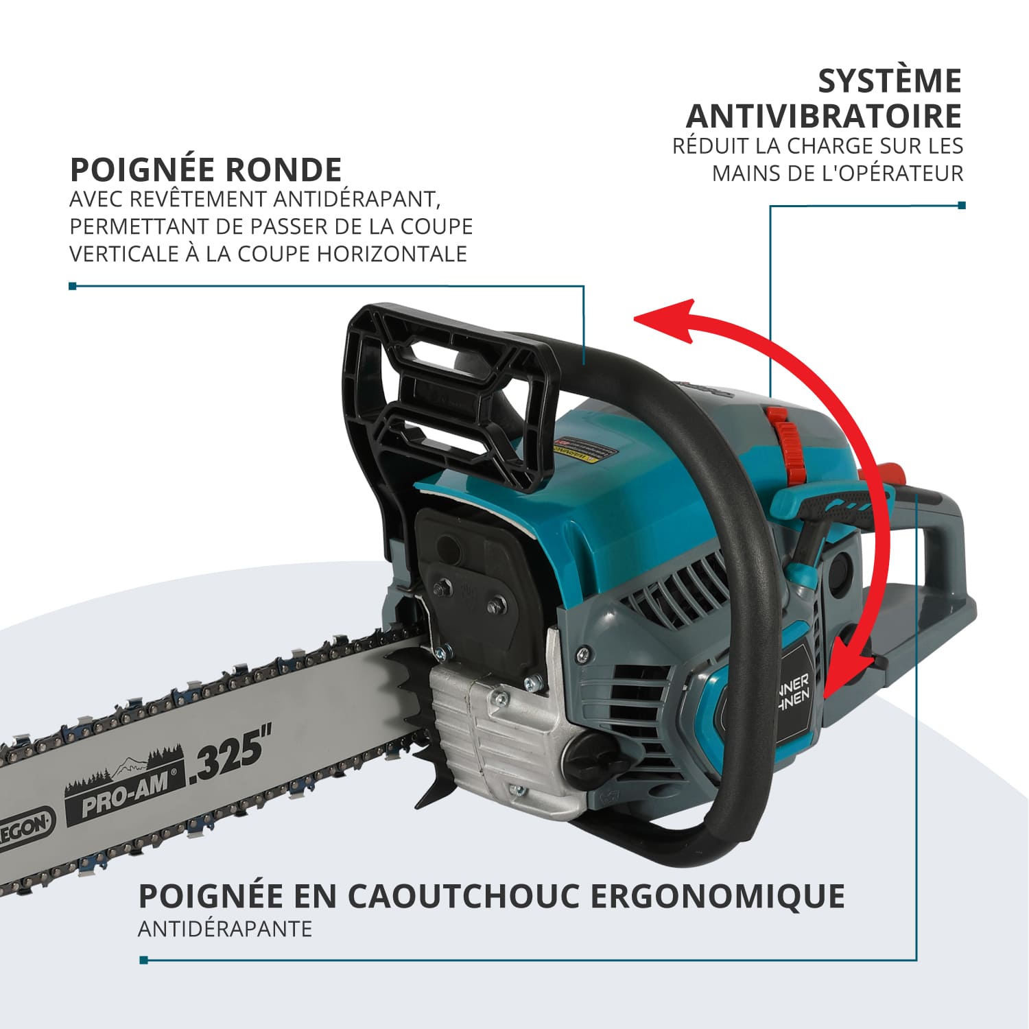 Tronçonneuse à essence KS CS21G-16-1