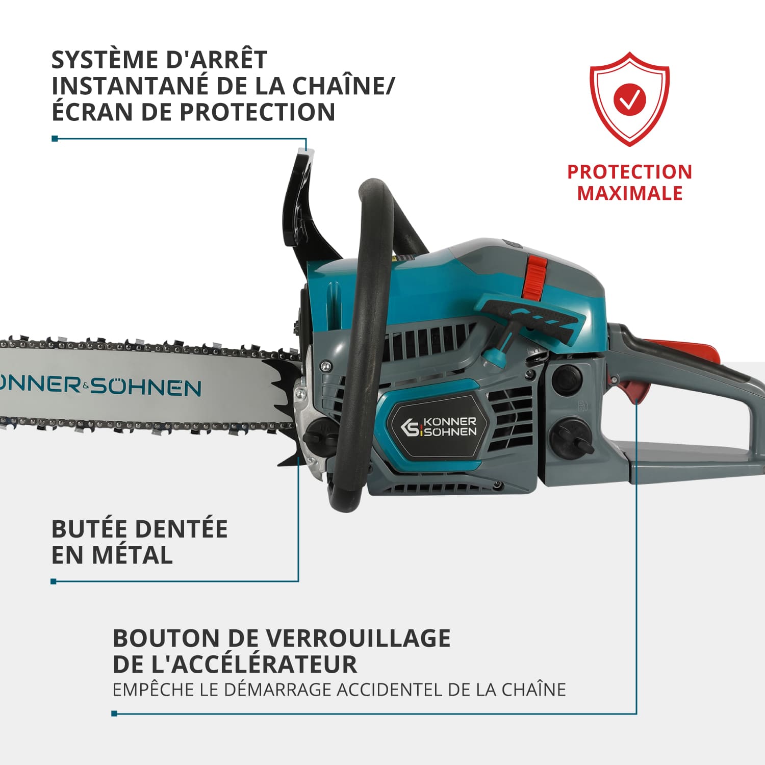 Tronçonneuse à essence KS CS21G-16