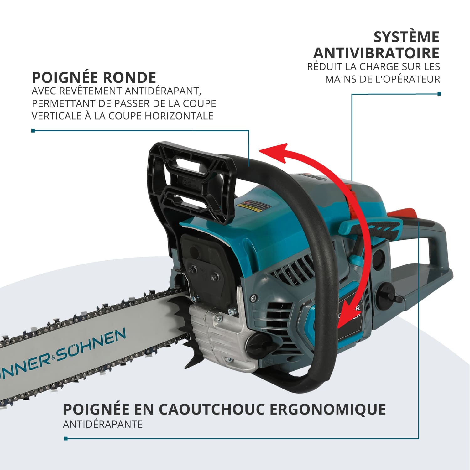 Tronçonneuse à essence KS CS21G-16