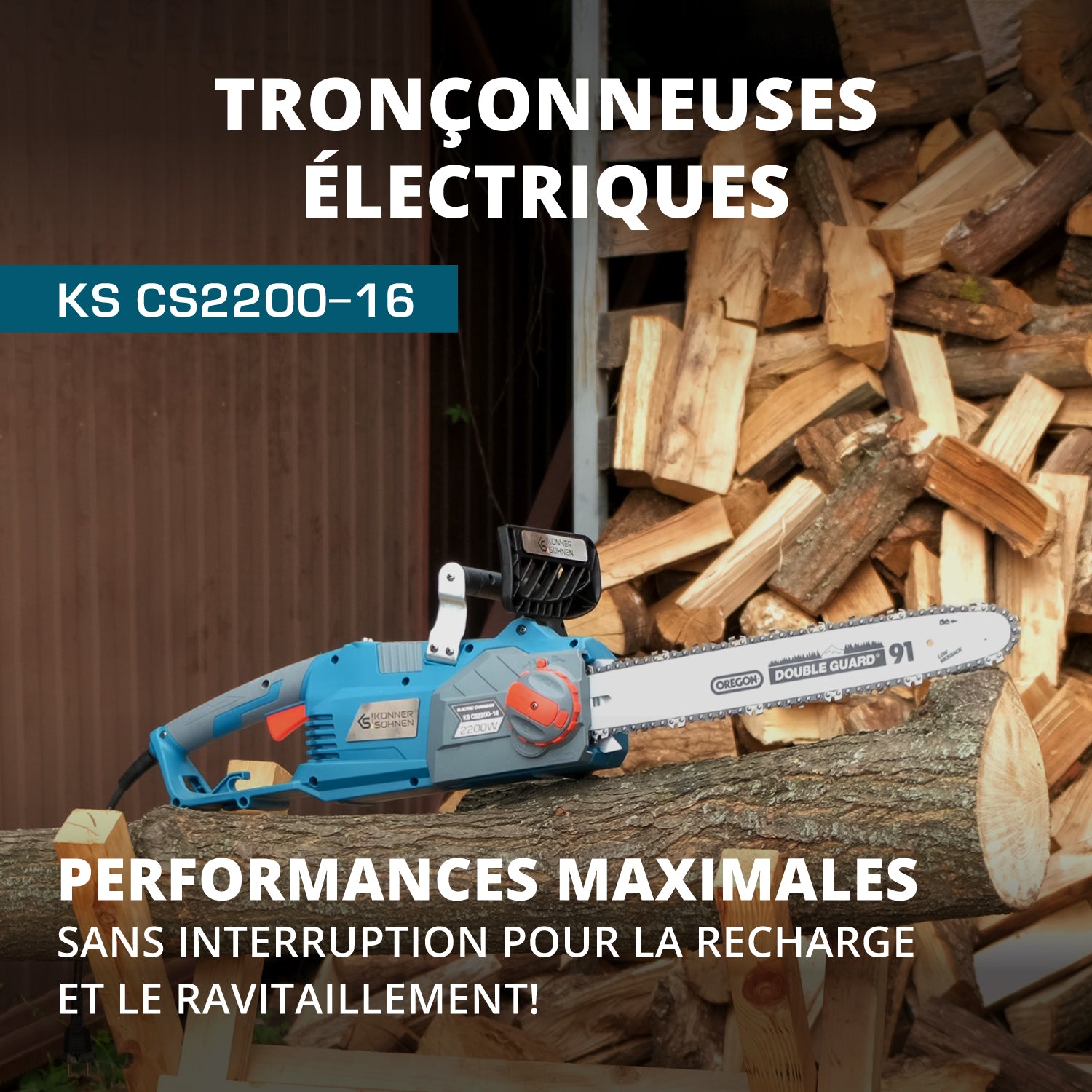 Tronçonneuse électrique KS CS2200-16