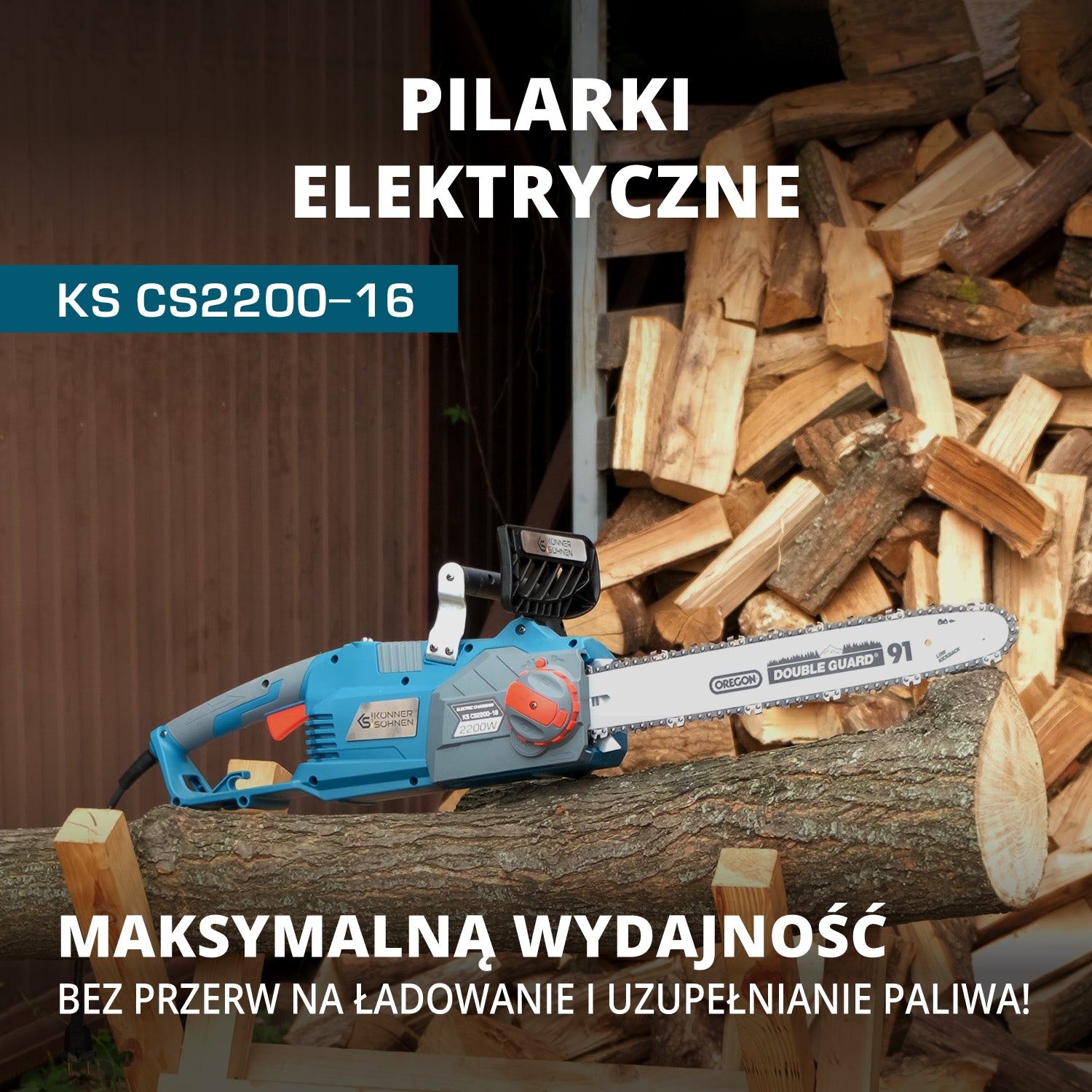 Elektryczna piła łańcuchowa KS CS2200-16