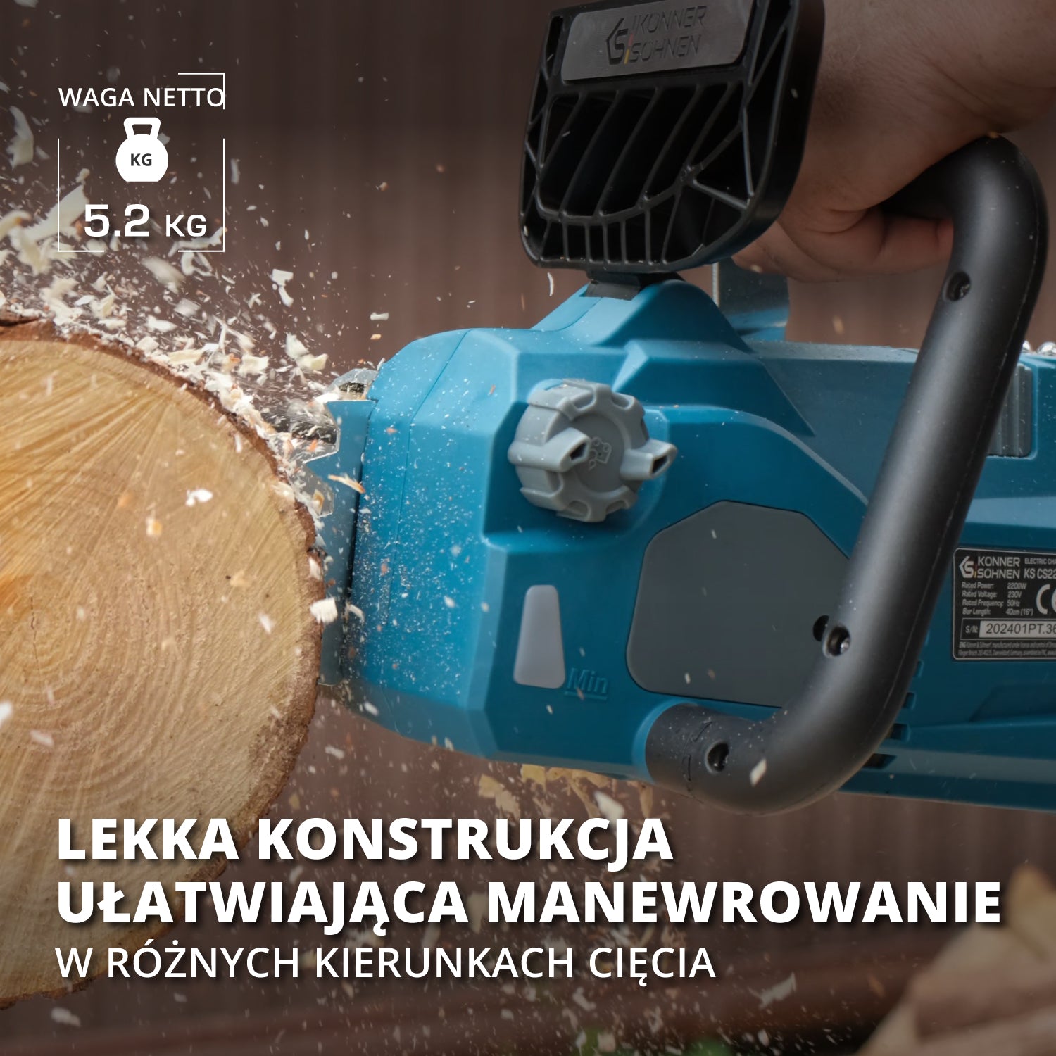 Elektryczna piła łańcuchowa KS CS2200-16