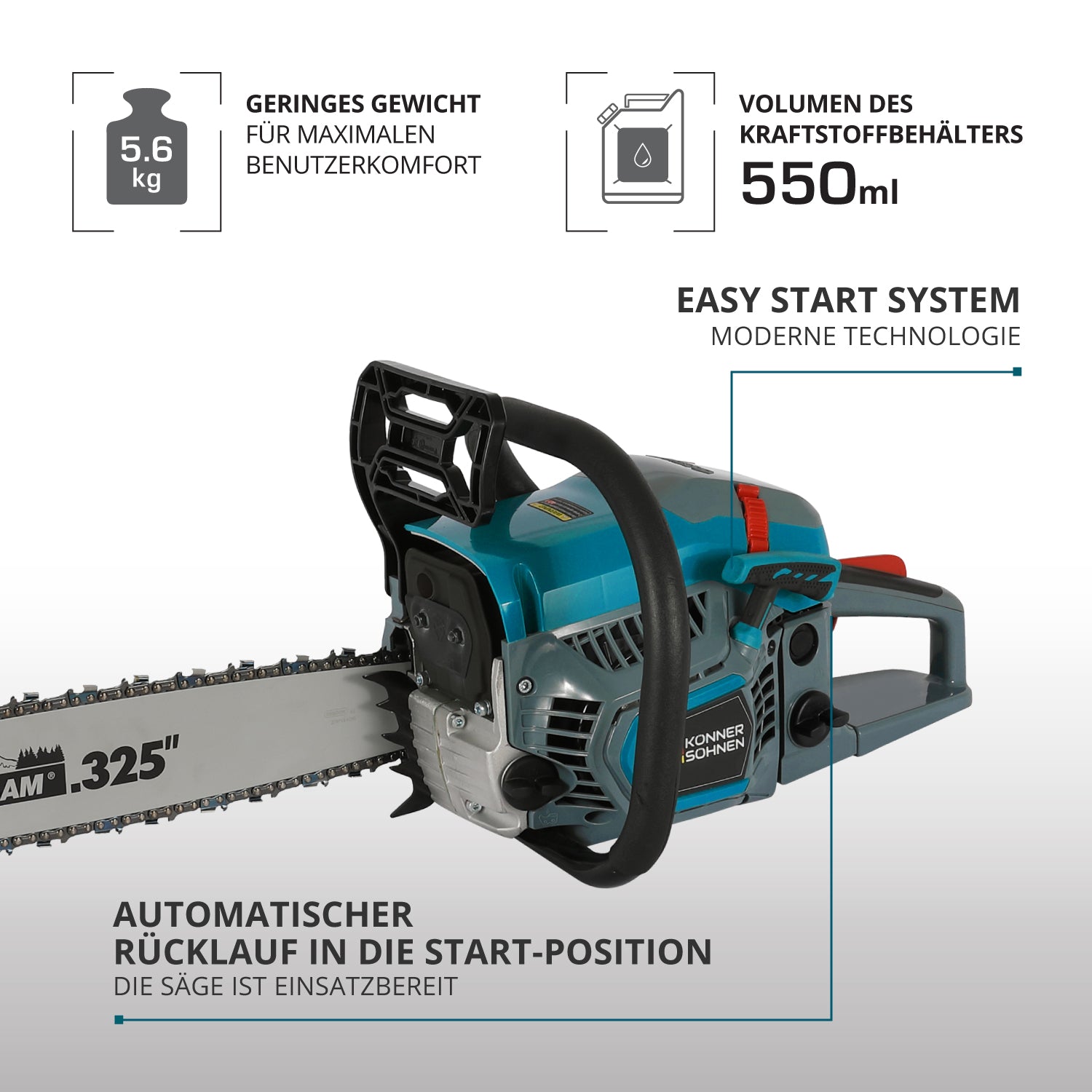 Piła łańcuchowa spalinowa KS CS31G-16-1