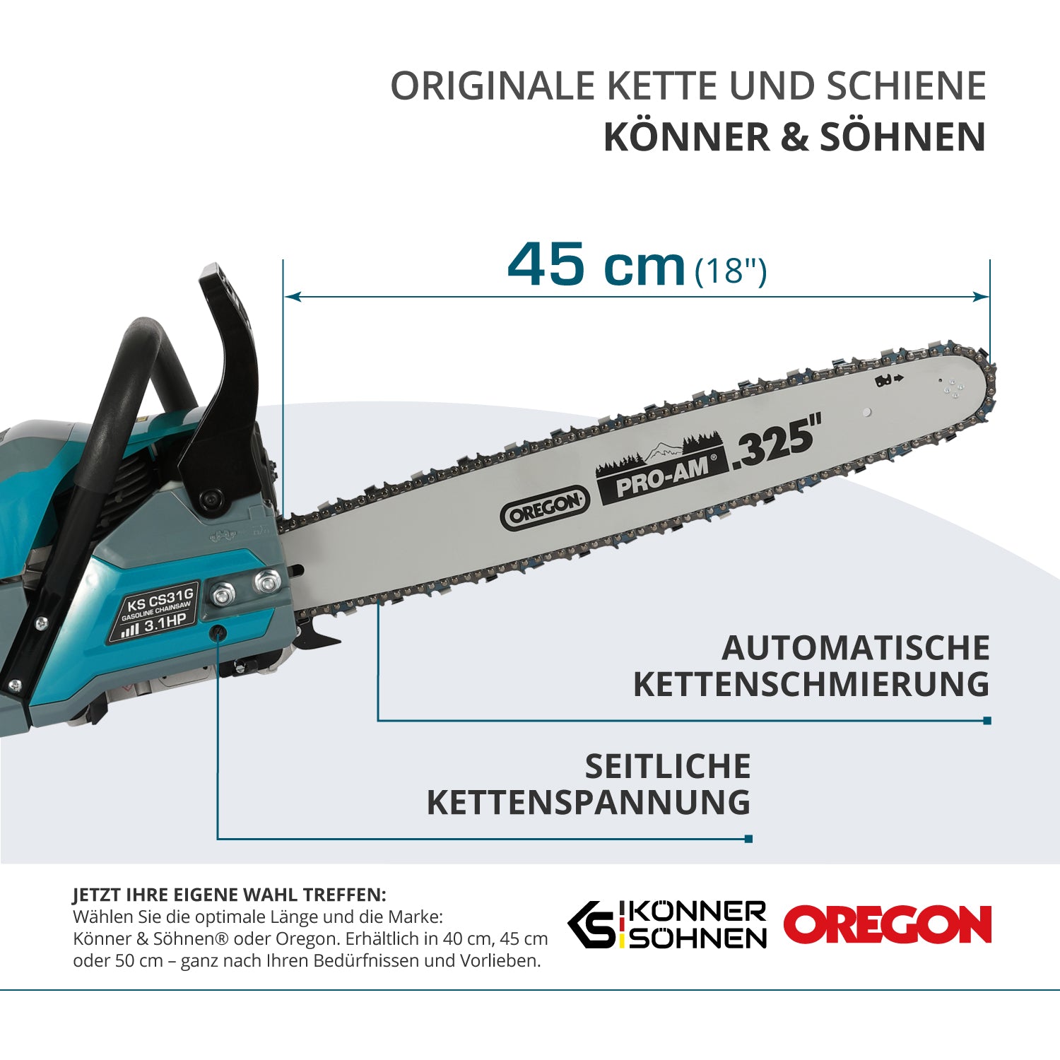 Benzinska motorna testera KS CS31G-18-1