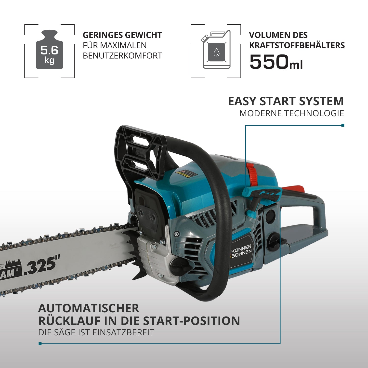 Benzinska motorna testera KS CS31G-18-1