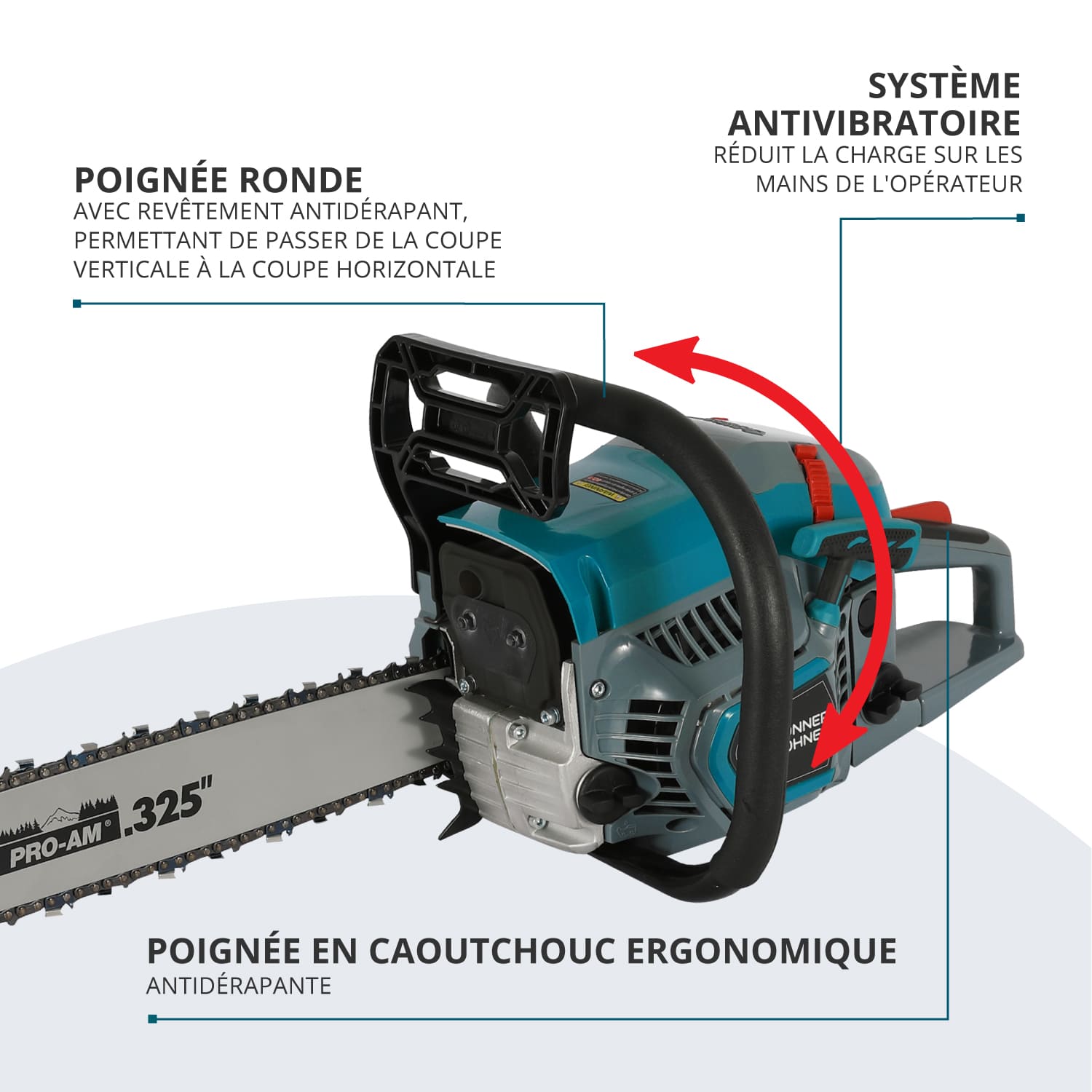 Tronçonneuse à essence KS CS31G-20-1