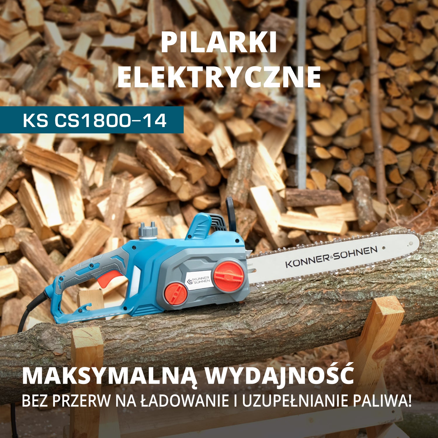 Elektryczna piła łańcuchowa KS CS1800-14