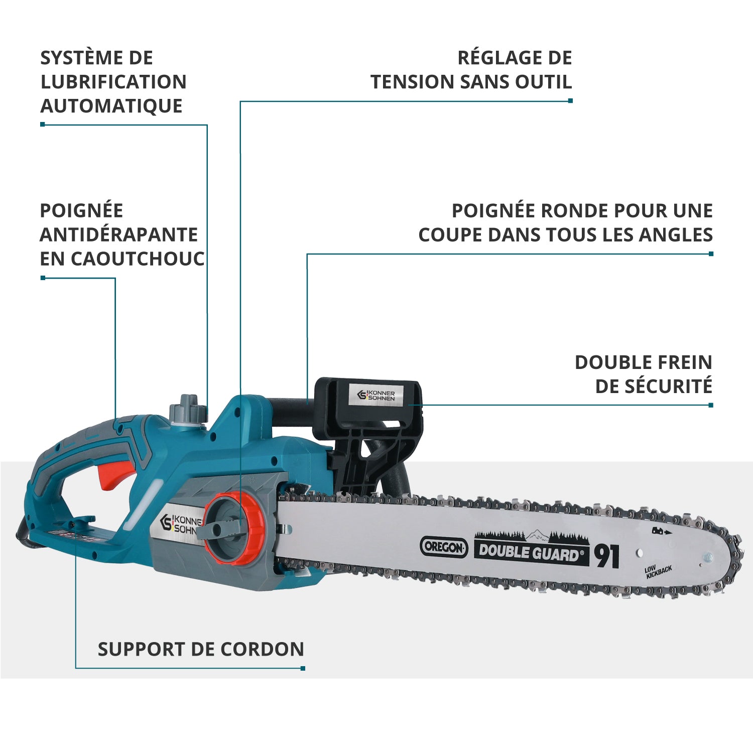 Tronçonneuse électrique KS CS2400-18