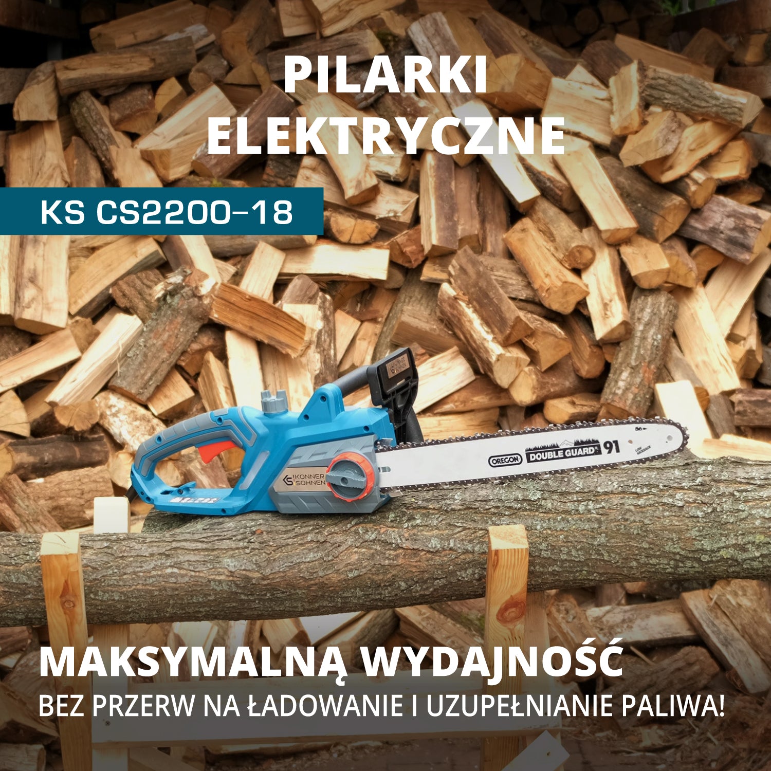 Elektryczna piła łańcuchowa KS CS2400-18