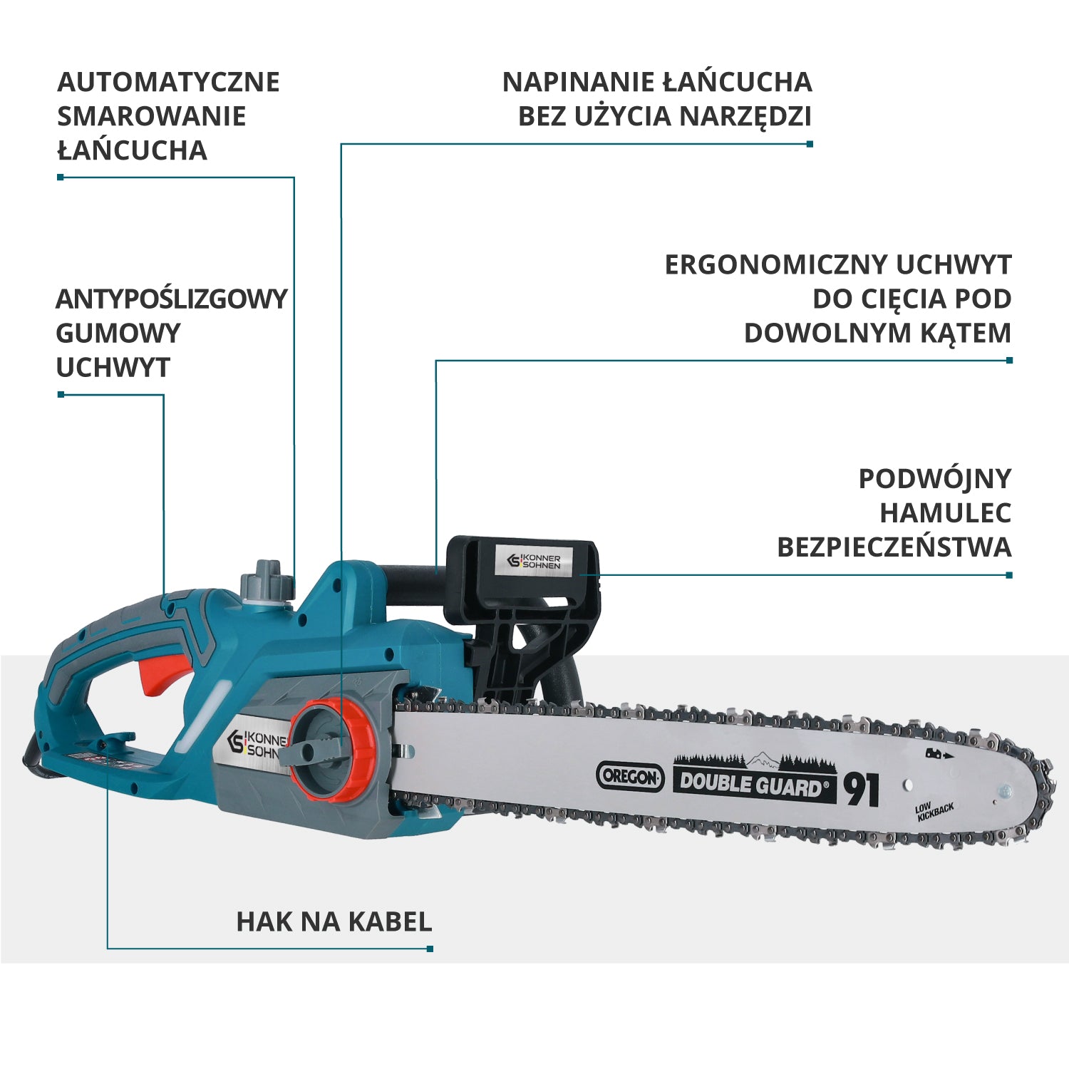 Elektryczna piła łańcuchowa KS CS2400-18