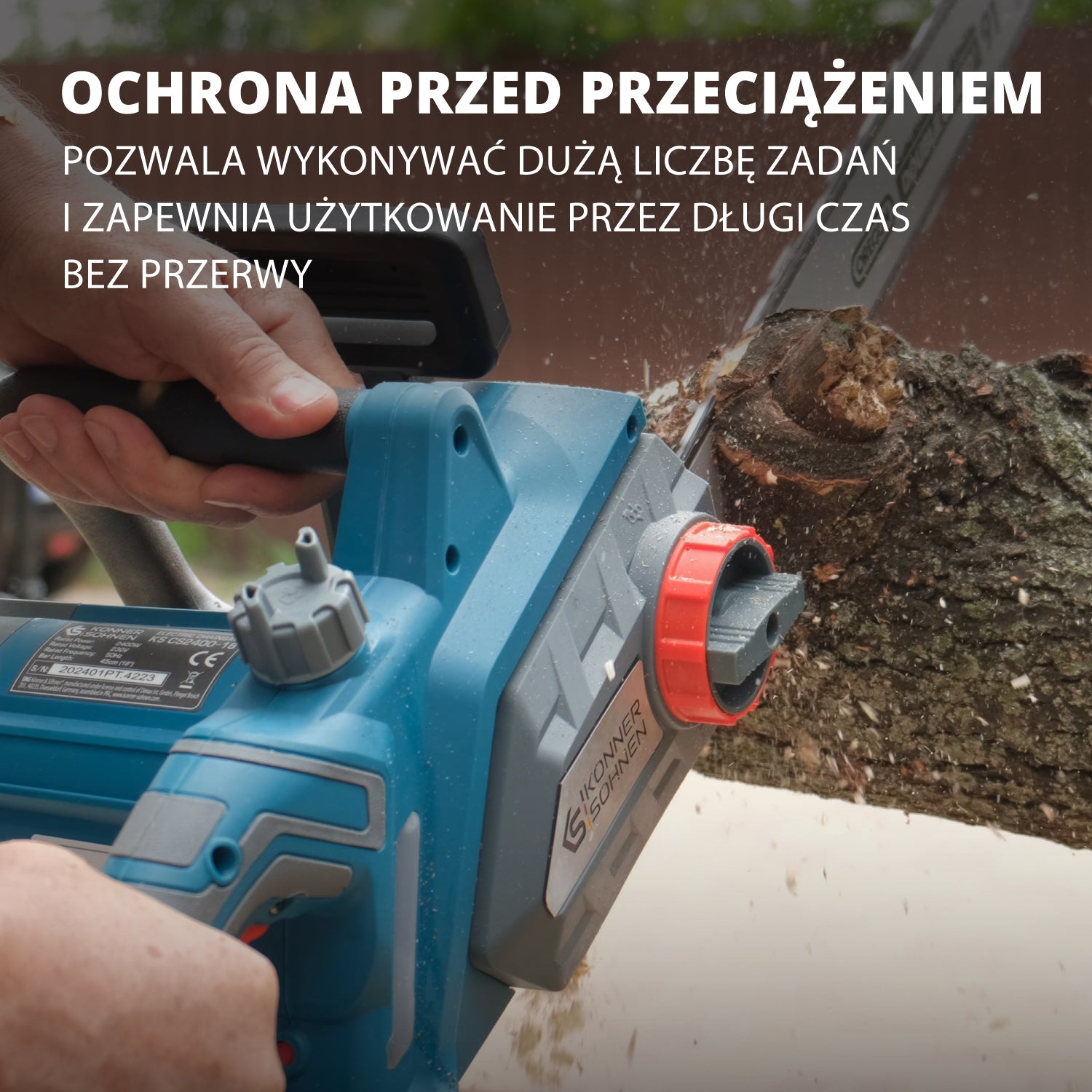 Elektryczna piła łańcuchowa KS CS2400-18