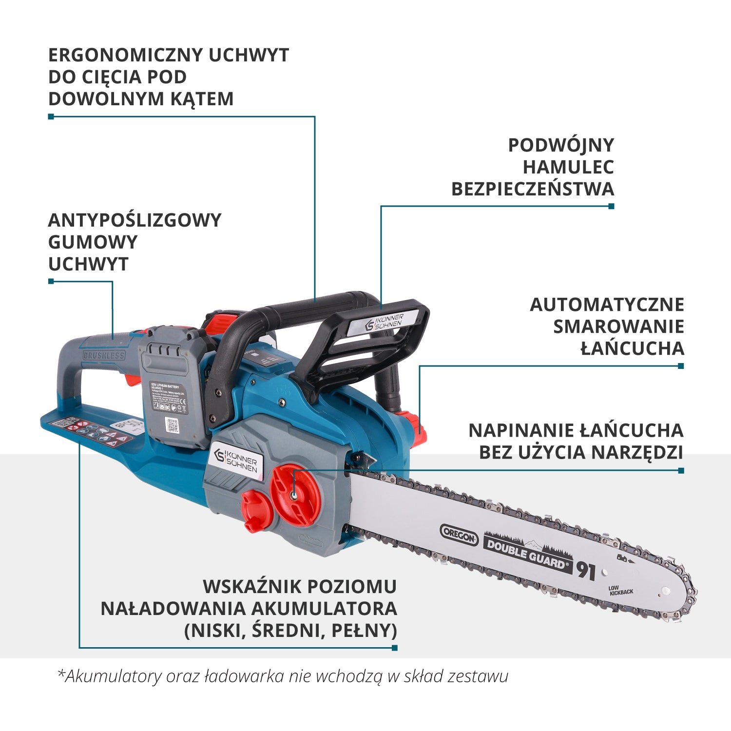 Bezprzewodowa piła łańcuchowa KS CS40V-14