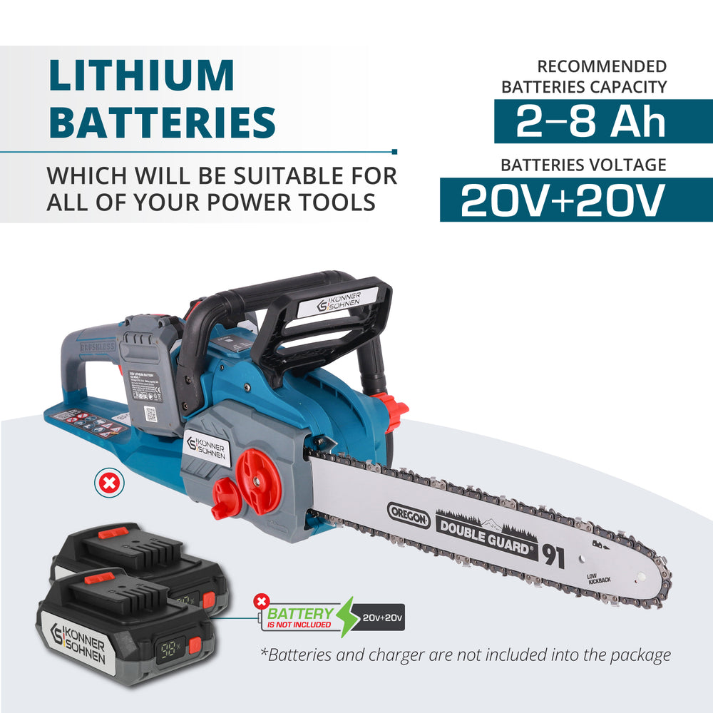 Ledningsfri motorsav KS CS40V-16