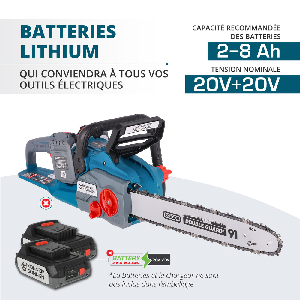 Scie à chaîne sur batterie KS CS40V-14