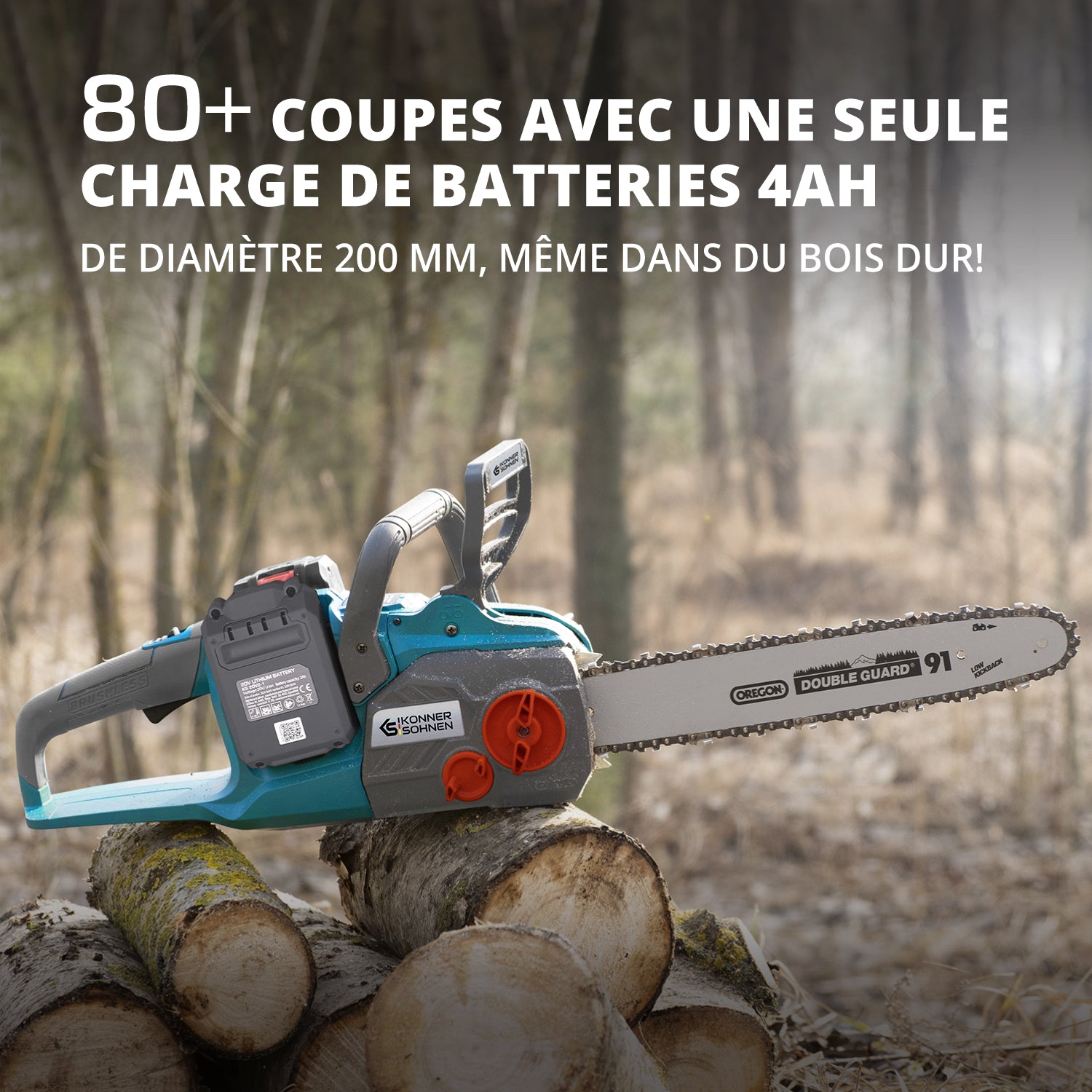 Scie à chaîne sur batterie KS CS40V-16