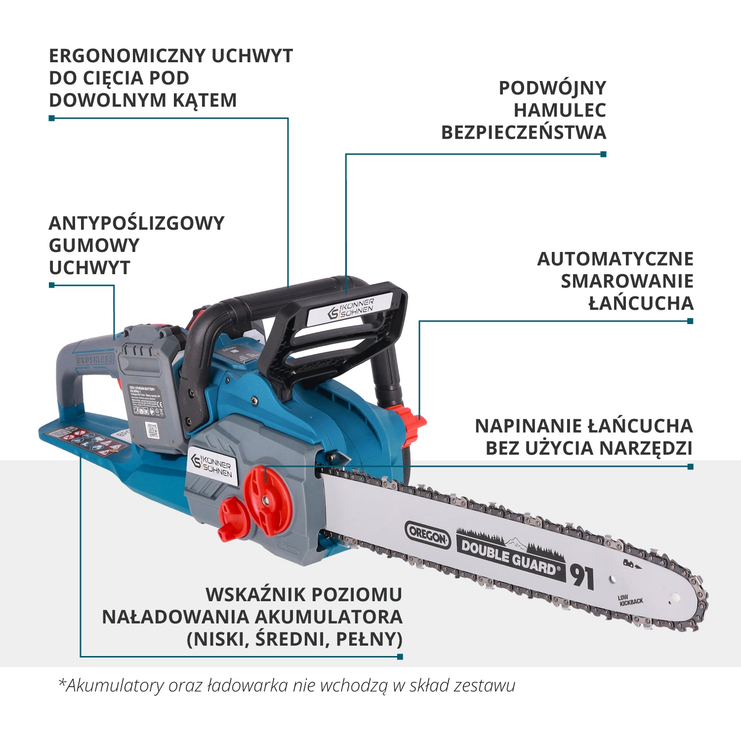 Bezprzewodowa piła łańcuchowa KS CS40V-16