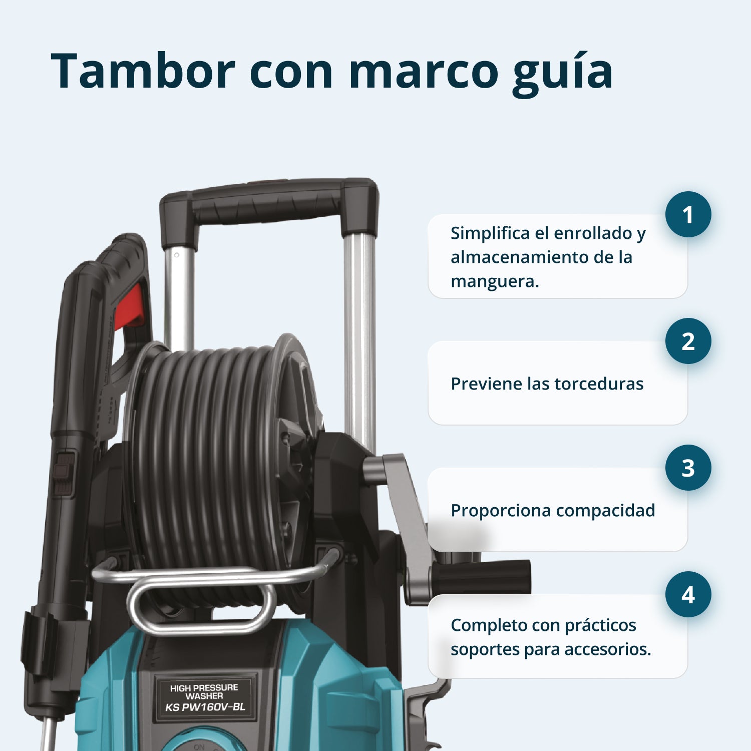 Hidrolimpiadora de alta presión KS PW160V-BL