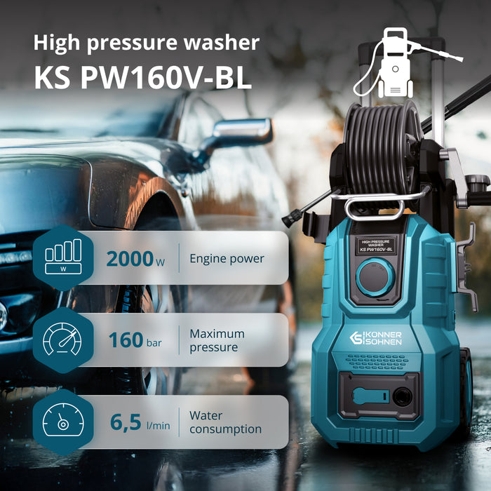 Högtryckstvätt KS PW160V-BL