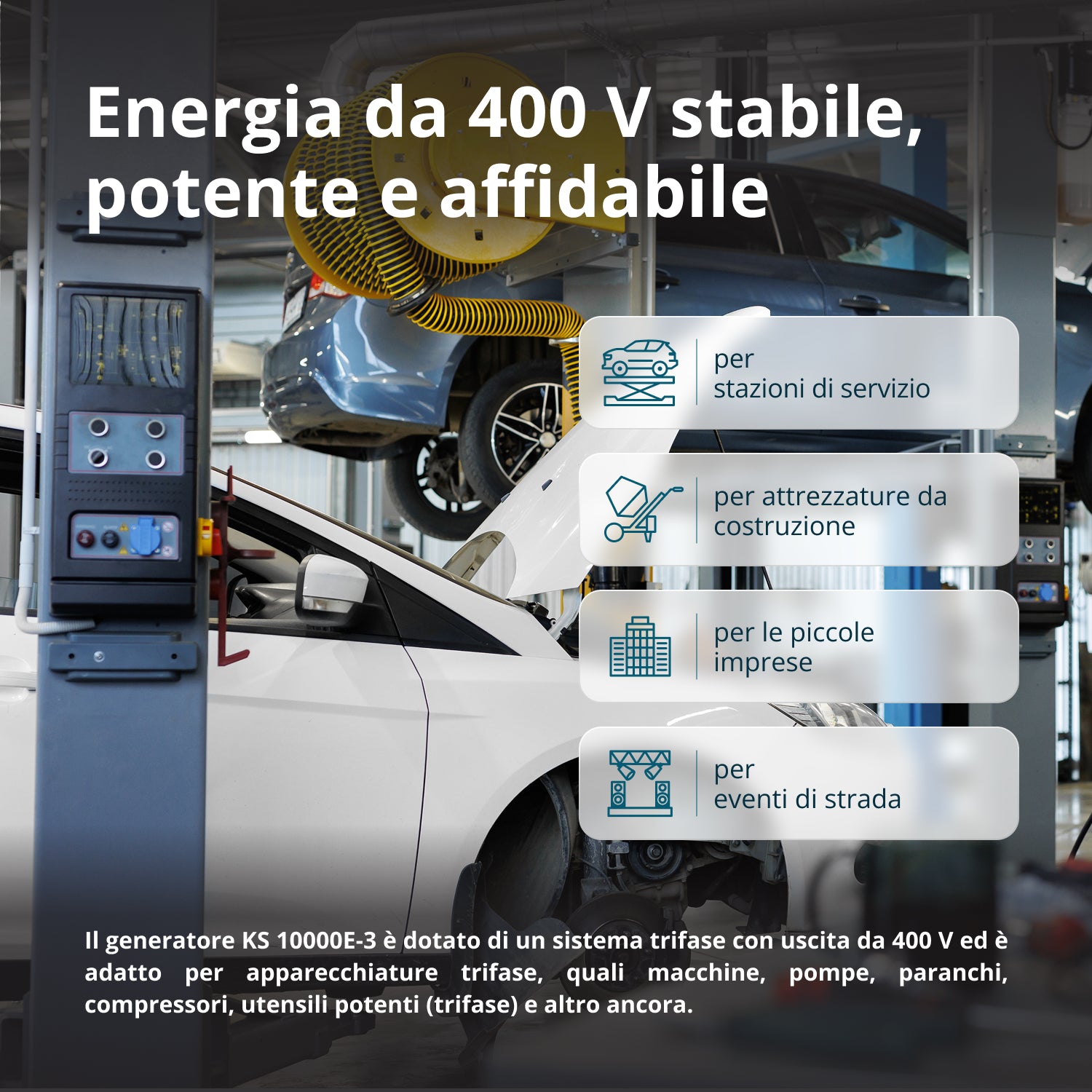 Generatore a benzina "Könner & Söhnen" KS 10000E-3