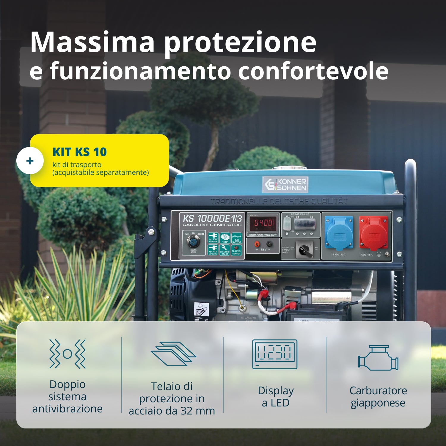 Generatore a benzina "Könner & Söhnen" KS 10000E 1/3