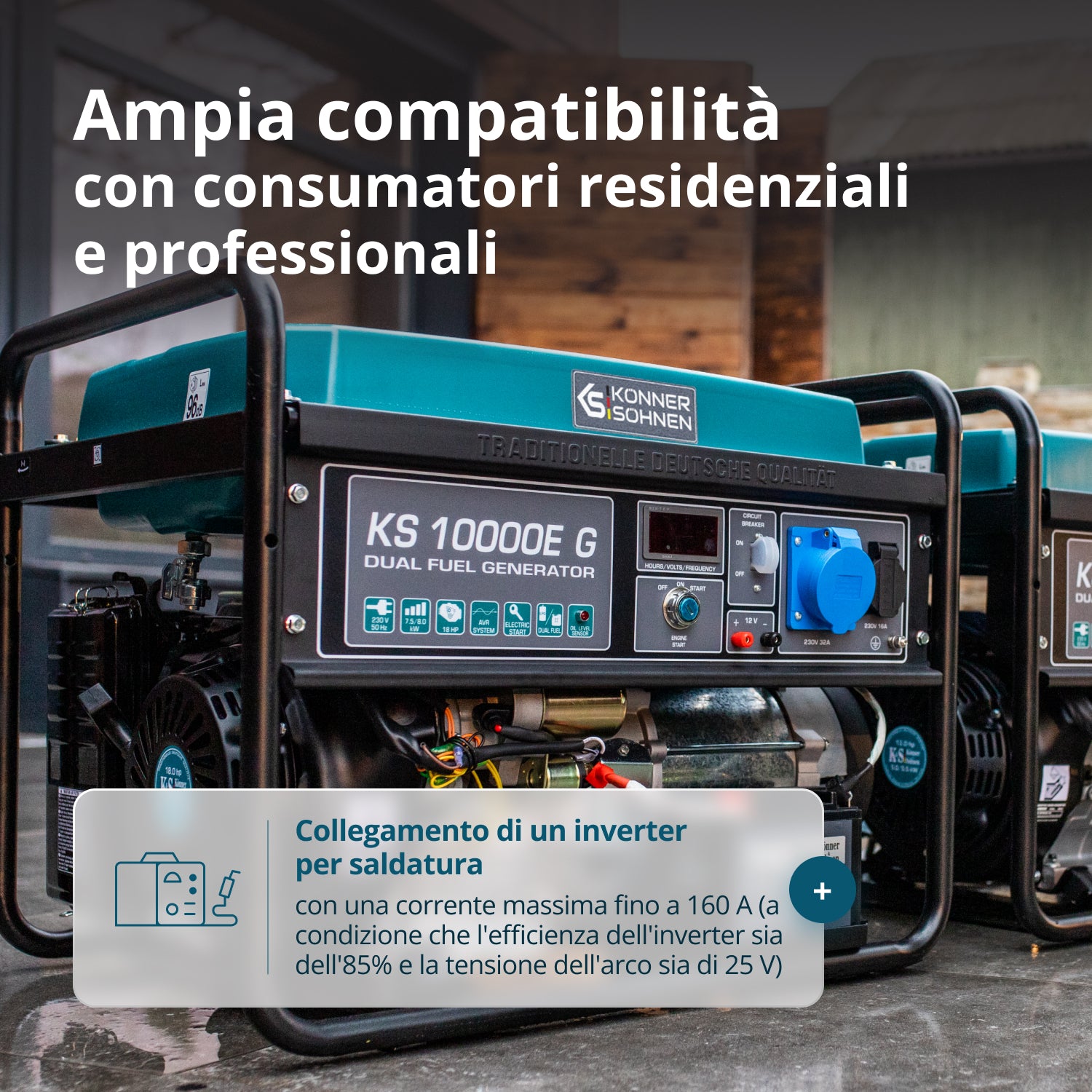 Generatore a gas/LPG "Könner & Söhnen" KS 10000E G