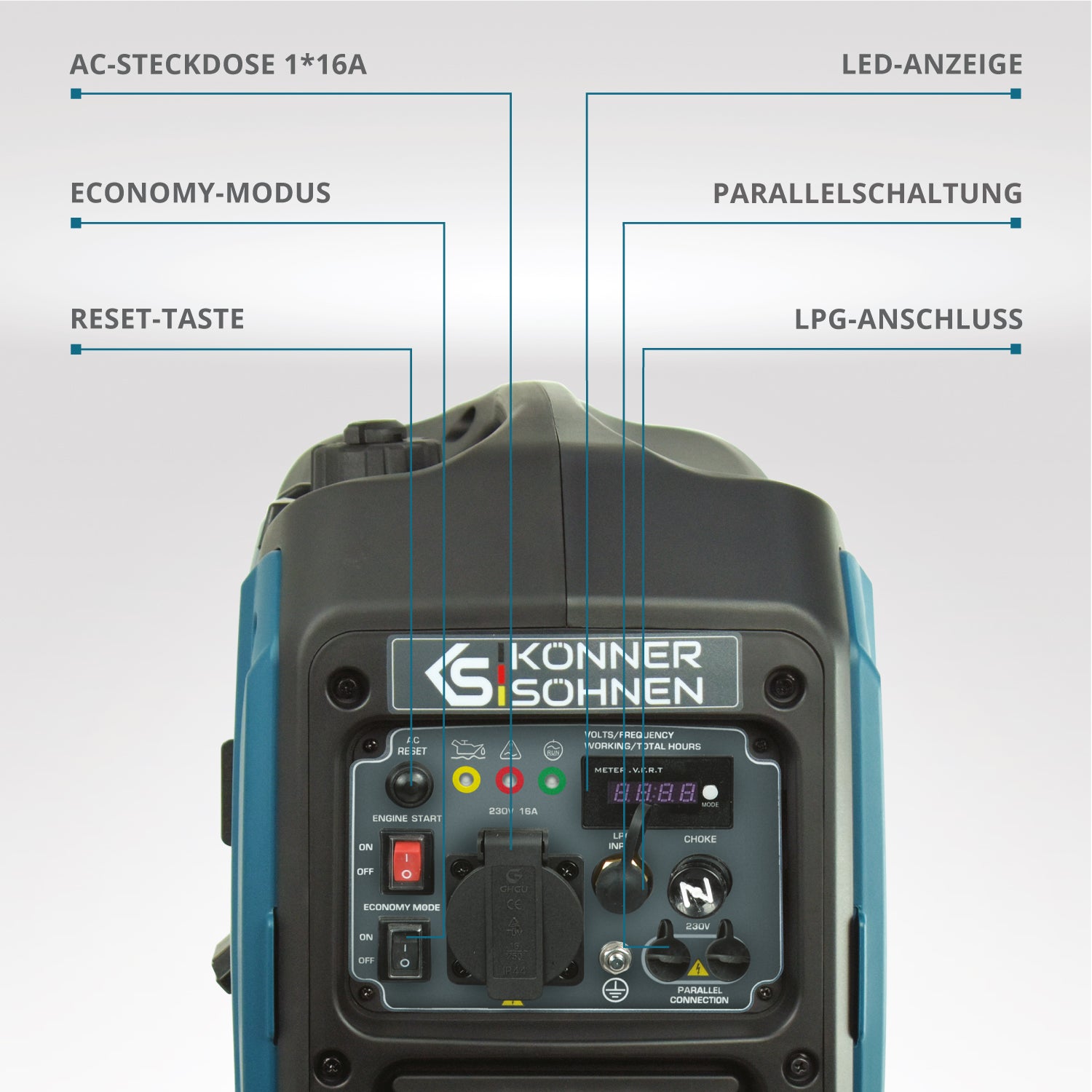 LPG/Benzin-Inverter-Generator KS 2000iG S