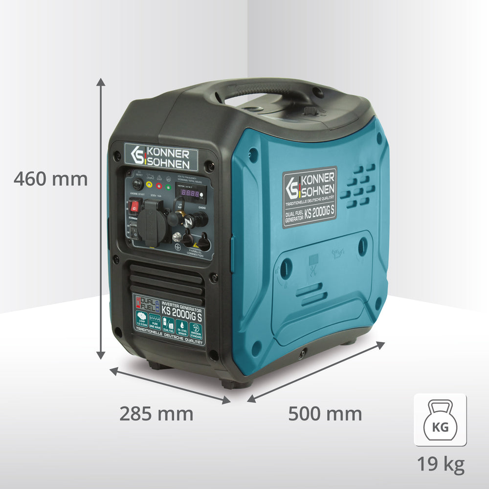 LPG/bensiini-invertterigeneraattori KS 2000iG S