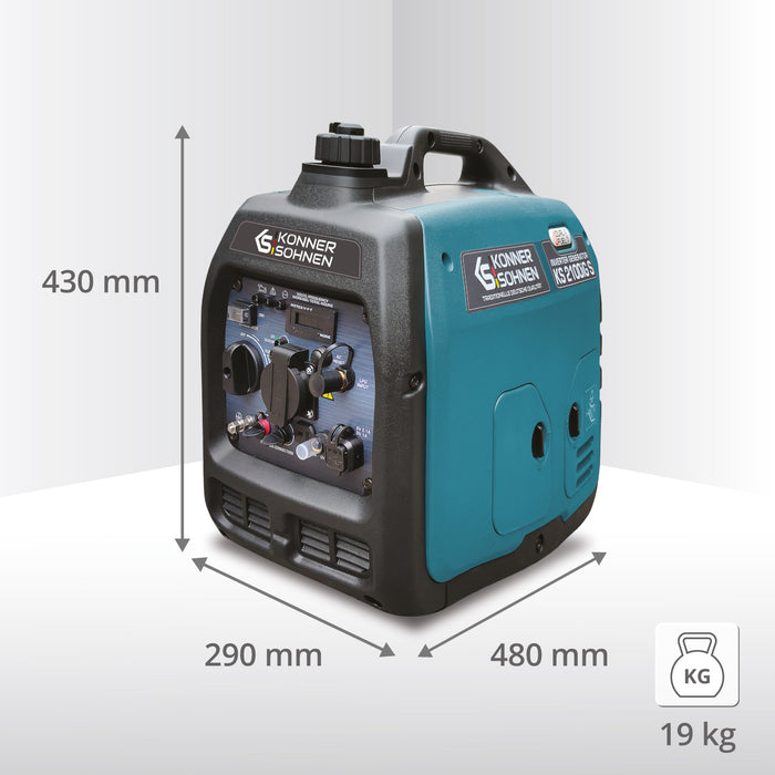 LPG/benzine invertergenerator KS 2100iG S