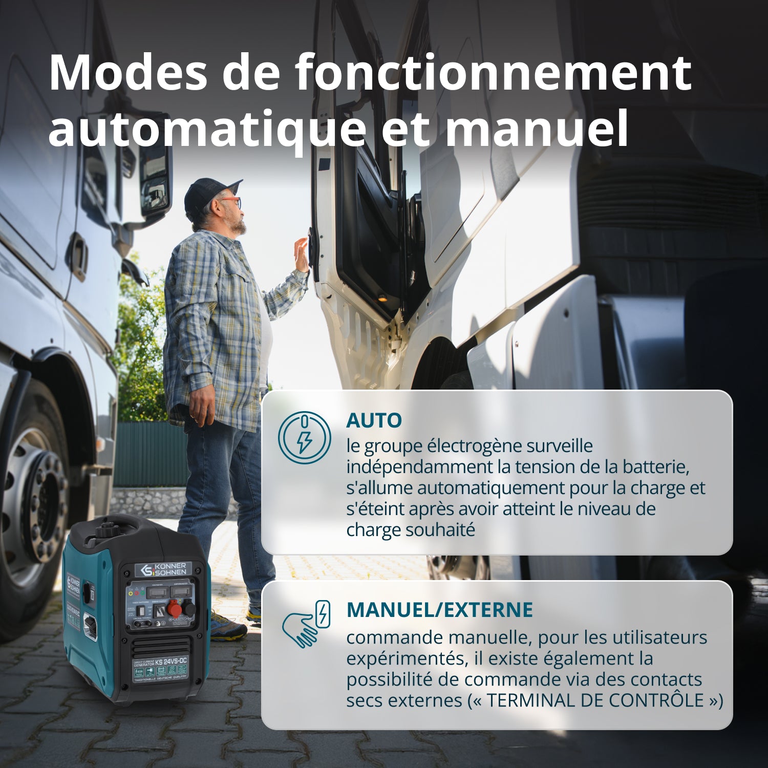 Groupe électrogène de courant continu KS 24VS-DC