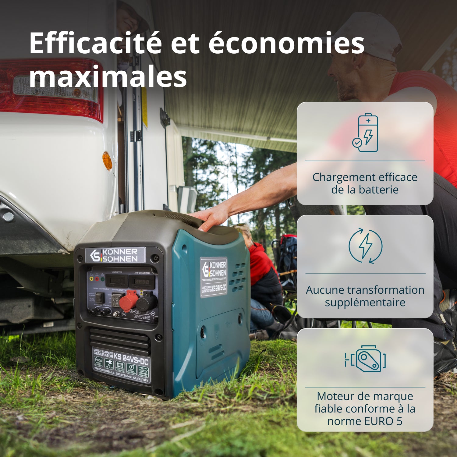Groupe électrogène de courant continu KS 24VS-DC