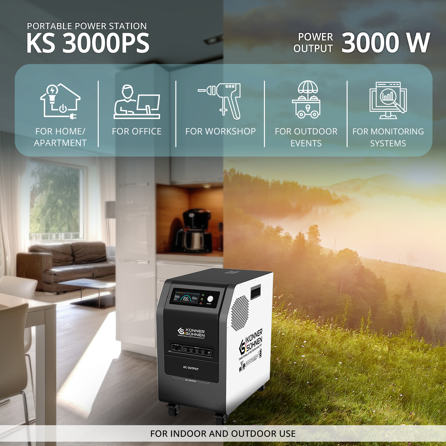 Portable power station KS 3000PS