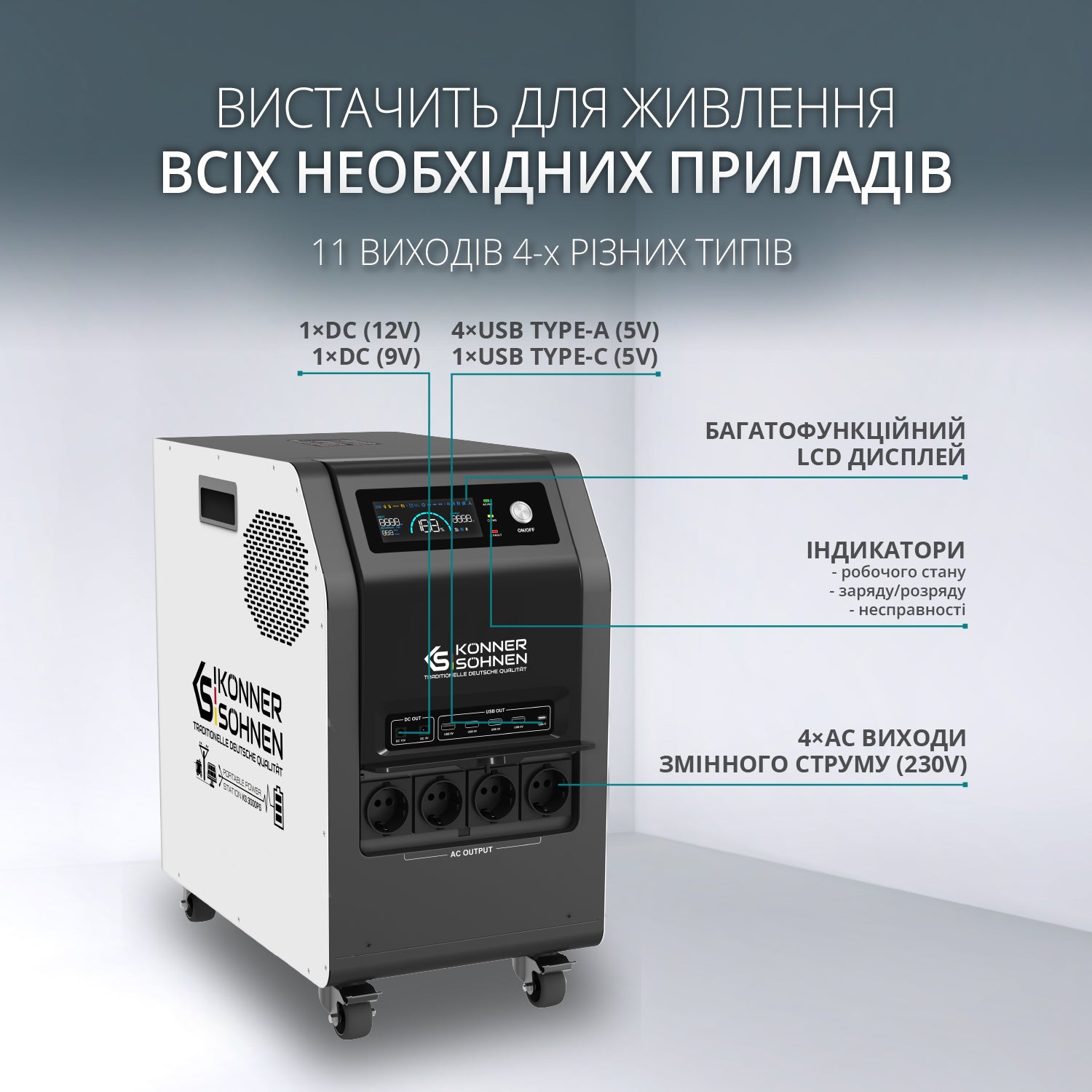 Портативна електростанція KS 3000PS