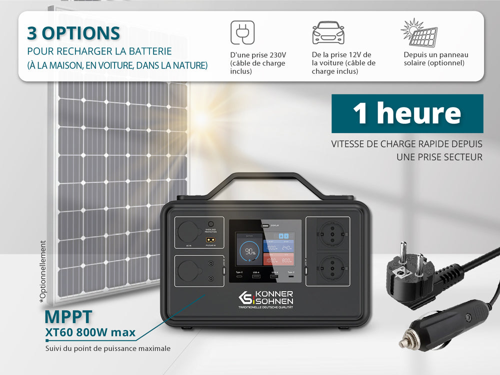 Centrale électrique portable LifePO4 KS 300PS (Reconditionné –État correct)