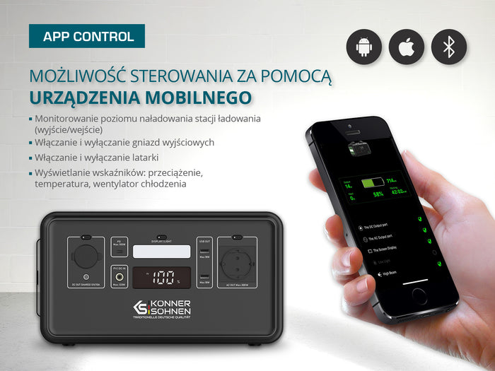 Przenośna stacja zasilania LifePO4 KS 300PS (Odnowiony – Stan dostateczny)