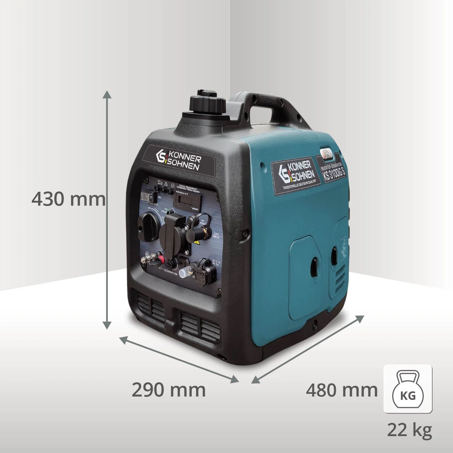 LPG/benzin inverter generator KS 3100iG S
