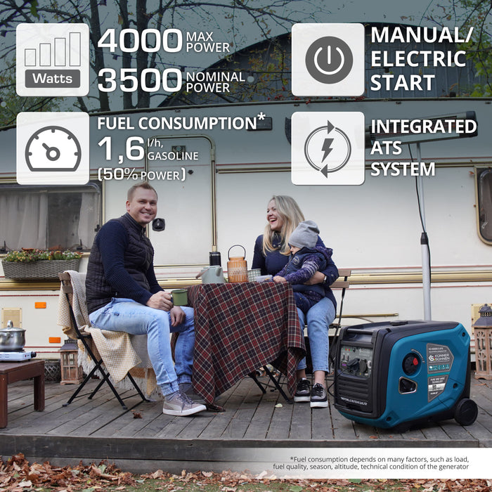 Invertorový generátor KS 4000iE S ATS