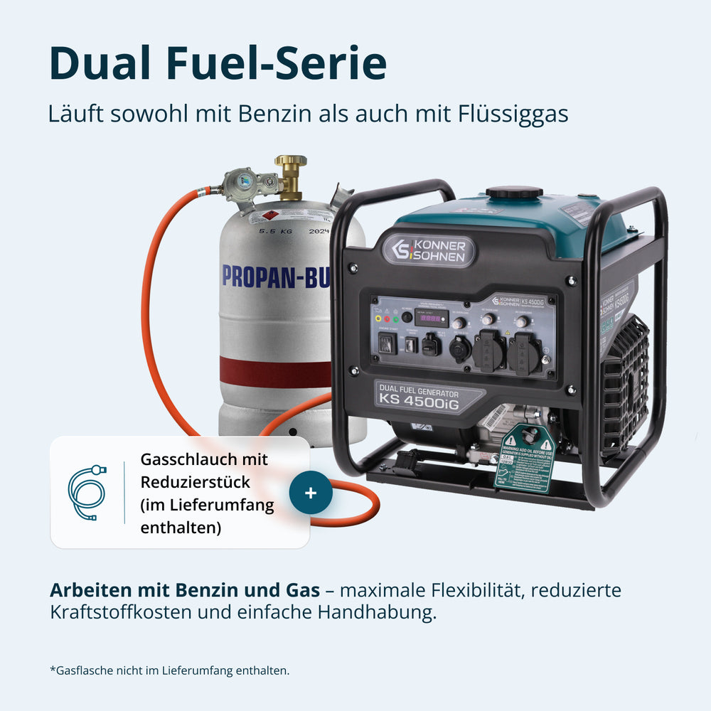 Gerador Inversor a Duplo Combustível KS 4500iG